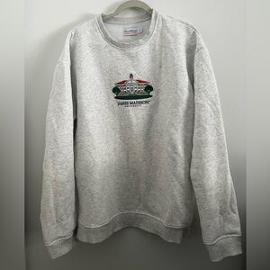 James Madison University JMU Embroidered Crewneck- Traditions Collegiate Apparel